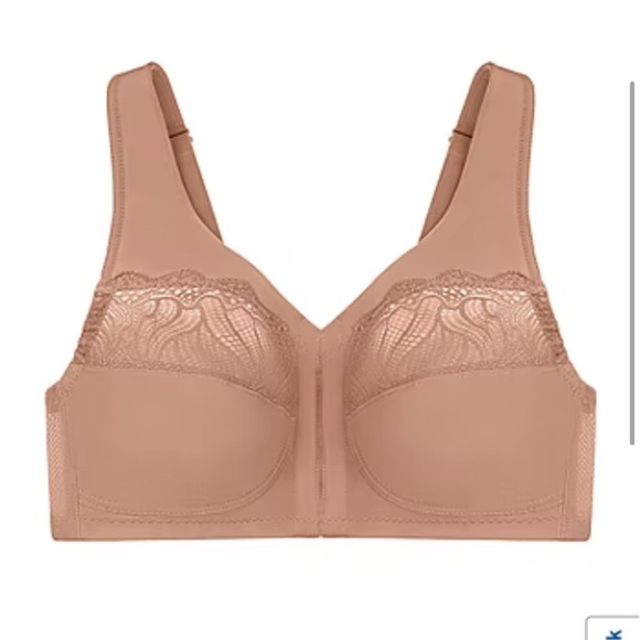 Glamorise MagicLift Natural Shape Front-Closure Wirefree Bra 44C - Picture 1 of 6
